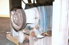 Used American Process Heavy Duty Double Spiral Ribbon Blender, Model DRB-120, 120 cubic feet working capacity, 304 stainless steel. Non-jacketed trough 44