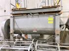 Used American Process Heavy Duty Double Spiral Ribbon Blender, Model DRB-120, 120 Cubic Feet Working Capacity, Stainless Steel. Non-jacketed trough 44