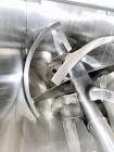 Used American Process Heavy Duty Double Spiral Ribbon Blender, Model DRB-120, 120 Cubic Feet Working Capacity, Stainless Steel. Non-jacketed trough 44