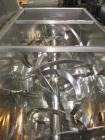 Used American Process Double Spiral Ribbon Blender. Model DRB-155. Approximate 155 Cubic Foot Working Capacity, Stainless Steel. Non-jacketed trough measures 120