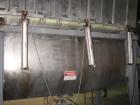 Used American Process Double Spiral Ribbon Blender. Model DRB-155. Approximate 155 Cubic Foot Working Capacity, Stainless Steel. Non-jacketed trough measures 120