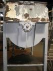 Used American Process Double Spiral Ribbon Blender. Model DRB-155. Approximate 155 Cubic Foot Working Capacity, Stainless Steel. Non-jacketed trough measures 120