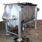 Used American Process Heavy Duty Double Spiral Ribbon Blender, Model DRB-40.  40 Cubic feet working capacity, 304 stainless steel.  Non-jacketed trough 32” wide x 78” long x approximately 44” deep.  ...