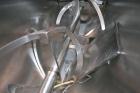 Used American Process Heavy Duty Double Spiral Ribbon Blender, Model DRB-40.  40 Cubic feet working capacity, 304 stainless steel.  Non-jacketed trough 32” wide x 78” long x approximately 44” deep.  ...