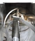 Used American Process Heavy Duty Double Spiral Ribbon Blender, Model DRB-80, 80 cubic feet working capacity, 321 stainless steel. Non-jacketed trough 40” wide x 96” long x approximately 47” deep. App...