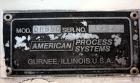 Used American Process Heavy Duty Double Spiral Ribbon Blender, Model DRB-80, 80 cubic feet working capacity, 321 stainless steel. Non-jacketed trough 40” wide x 96” long x approximately 47” deep. App...