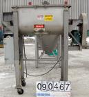 USED: American Process double spiral ribbon blender, model DRB-11, 11 cubic feet working capacity, 304 stainless steel. Non-jacketed trough 21