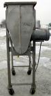 USED: American Process double spiral ribbon blender, model DRB-11, 11 cubic feet working capacity, 304 stainless steel. Non-jacketed trough 21