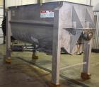 Used American Process Double Spiral Ribbon Blender, Model DRB120, 120 Cubic Feet, Stainless Steel. Non-jacketed trough approximate 44