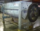 Used American Process Double Spiral Ribbon Blender, Model DRB120, 120 Cubic Feet, Stainless Steel. Non-jacketed trough approximate 44