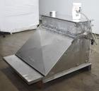 Used American Process Double Spiral Ribbon Blender, Model DRB120, 120 Cubic Feet, Stainless Steel. Non-jacketed trough approximate 44