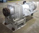 Used American Process Double Spiral Ribbon Blender, Model DRB120, 120 Cubic Feet, Stainless Steel. Non-jacketed trough approximate 44