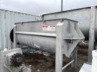 Used American Process Double Spiral Ribbon Blender, Model DRB120, 120 Cubic Feet, Stainless Steel. Non-jacketed trough approximate 44