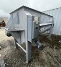Used American Process Double Spiral Ribbon Blender, Model DRB120, 120 Cubic Feet, Stainless Steel. Non-jacketed trough approximate 44
