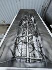 Used American Process Double Spiral Ribbon Blender, Model DRB120, 120 Cubic Feet, Stainless Steel. Non-jacketed trough approximate 44