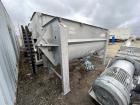 Used American Process Double Spiral Ribbon Blender, Model DRB120, 120 Cubic Feet, Stainless Steel. Non-jacketed trough approximate 44