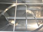 Used American Process Double Spiral Ribbon Blender, Model DRB24, 24 Cubic Feet Working Capacity, 301 Stainless Steel. Non-jacketed trough 26