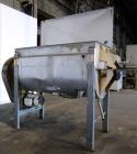 Used American Process System Model Double Spiral Ribbon Blender DRB-80-H, 80 Cubic Feet Working Capacity, 304 stainless steel. Dimple jacketed trough approximately 96
