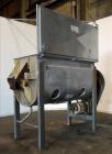 Used American Process System Model Double Spiral Ribbon Blender DRB-80-H, 80 Cubic Feet Working Capacity, 304 stainless steel. Dimple jacketed trough approximately 96