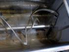 Used American Process System Model Double Spiral Ribbon Blender DRB-80-H, 80 Cubic Feet Working Capacity, 304 stainless steel. Dimple jacketed trough approximately 96