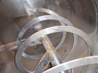 Used American Process 500 Cubic Foot Working Capacity Cylindrical Ribbon/Paddle Blender, Model T-500.  316 Stainless steel construction (product contact areas), 304 stainless steel dimple jacket 150 ...