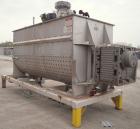 Used American Process Double Spiral Ribbon Blender, Model DRB-325, 325 cubic feet working capacity, 304 stainless steel. Dimple jacketed trough 66
