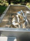 Unused-USED: American Process Systems model DRB-11 sanitary, extra heavyduty, jacketed double ribbon blender. Sanitary stainless steelconstruction, 11 cubic feet working capacity, 21