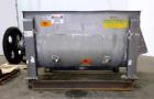 Used American Process System Double Spiral Ribbon Blender, Model DRB 100, 304 Stainless Steel, 100 Cubic Feet Working Capacity. Non-jacketed trough approximate 96