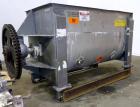 Used American Process System Double Spiral Ribbon Blender, Model DRB 100, 304 Stainless Steel, 100 Cubic Feet Working Capacity. Non-jacketed trough approximate 96