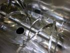 Used American Process System Double Spiral Ribbon Blender, Model DRB 100, 304 Stainless Steel, 100 Cubic Feet Working Capacity. Non-jacketed trough approximate 96