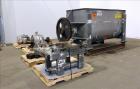 Used American Process System Double Spiral Ribbon Blender, Model DRB 100, 304 Stainless Steel, 100 Cubic Feet Working Capacity. Non-jacketed trough approximate 96