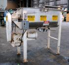 Used Beardsley & Piper Double Spiral Ribbon Blender, Model PRB-18-Sanitary, 18 Cubic Feet, 304 Stainless Steel. Non-jacketed trough 60