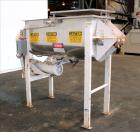 Used Beardsley & Piper Double Spiral Ribbon Blender, Model PRB-18-Sanitary, 18 Cubic Feet, 304 Stainless Steel. Non-jacketed trough 60