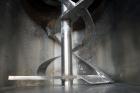 Used Beardsley & Piper Double Spiral Ribbon Blender, Model PRB-18-Sanitary, 18 Cubic Feet, 304 Stainless Steel. Non-jacketed trough 60