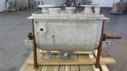 Used Bepex Double Spiral Ribbon Blender, Model IMHJS-5, 5 Cubic Feet Working Capacity, 304 Stainless Steel. 321 Stainless steel jacketed trough 18