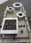 Used Bepex Double Spiral Ribbon Blender, Model IMHJS-5, 5 Cubic Feet Working Capacity, 304 Stainless Steel. 321 Stainless steel jacketed trough 18