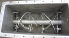 Used Bepex Double Spiral Ribbon Blender, Model IMHJS-5, 5 Cubic Feet Working Capacity, 304 Stainless Steel. 321 Stainless steel jacketed trough 18