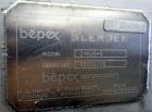 Used Bepex Double Spiral Ribbon Blender, Model IMHJS-5, 5 Cubic Feet Working Capacity, 304 Stainless Steel. 321 Stainless steel jacketed trough 18