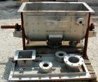 Used Bepex Double Spiral Ribbon Blender, Model IMHJS-5, 5 Cubic Feet Working Capacity, 304 Stainless Steel. 321 Stainless steel jacketed trough 18
