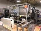 Used- 87 Cu.Ft. Bepex Ribbon Blender with Choppers. Stainless steel. Model IMXS-87. Trough is 8'3