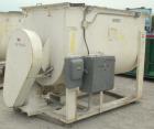 Used Champion Line Machinery Double Spiral Ribbon Blender, 113 cubic feet working capacity, carbon steel. Non-jacketed trough 48