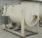 Used Champion Line Machinery Double Spiral Ribbon Blender, 113 cubic feet working capacity, carbon steel. Non-jacketed trough 48