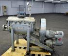 Used Falcon Manufacturing Double Spiral Ribbon Blender, Model 500AA, 2 Cubic Feet Working Capacity, 316 Stainless Steel. Carbon steel jacketed trough 11-1/2” wide x 29-1/2” long x approximately 15” d...