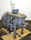 Used Falcon Manufacturing Double Spiral Ribbon Blender, Model 500AA, 2 Cubic Feet Working Capacity, 316 Stainless Steel. Carbon steel jacketed trough 11-1/2” wide x 29-1/2” long x approximately 15” d...
