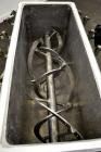 Used Falcon Manufacturing Double Spiral Ribbon Blender, Model 500AA, 2 Cubic Feet Working Capacity, 316 Stainless Steel. Carbon steel jacketed trough 11-1/2” wide x 29-1/2” long x approximately 15” d...