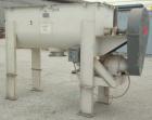 Used Falcon Manufacturing Double Spiral Ribbon Blender, model 504, 42 cubic feet working capacity, 304 stainless steel. Non-Jacketed trough 31-1/2