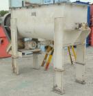 Used Falcon Manufacturing Double Spiral Ribbon Blender, model 504, 42 cubic feet working capacity, 304 stainless steel. Non-Jacketed trough 31-1/2