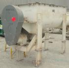 Used Falcon Manufacturing Double Spiral Ribbon Blender, model 504, 42 cubic feet working capacity, 304 stainless steel. Non-Jacketed trough 31-1/2