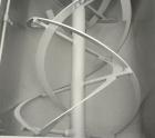 Used Falcon Manufacturing Double Spiral Ribbon Blender, model 504, 42 cubic feet working capacity, 304 stainless steel. Non-Jacketed trough 31-1/2