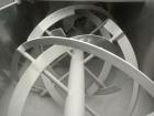 Used Falcon Manufacturing Double Spiral Ribbon Blender, model 504, 42 cubic feet working capacity, 304 stainless steel. Non-Jacketed trough 31-1/2